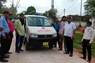 Retired teacher Dauliram Markam  purchased ambulance for public services in kondagaon