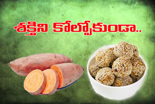 sweet potato and groundnut gives strength to body