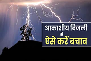 आकाशीय बिजली गिरने का कारण, जयपुर की खबर, jaipur latest news, Ways to avoid lightning
