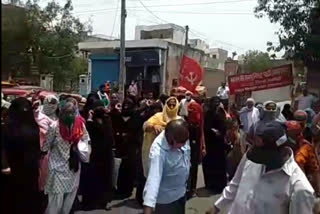 Communist Party Marxist protest, Electricity and water bills