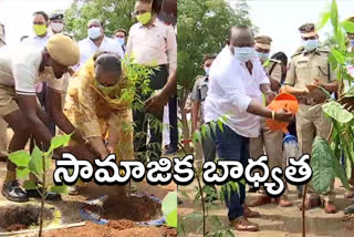 Minister gangula kamalakar planted plants in karimnagar