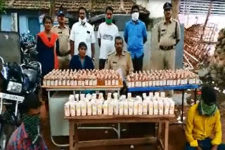 karnataka liquor seized at pulachintala