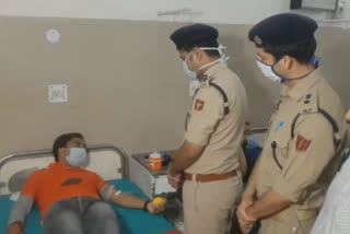 blood donation camp organised on the occasion of International Day Against Drug Abuse