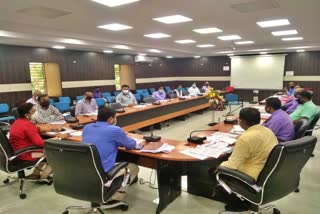 Meeting in collectorate auditorium