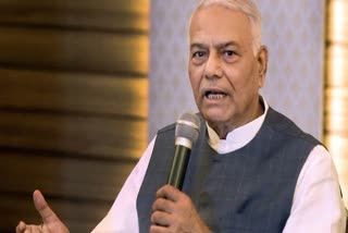 press conference of yashwant sinha regarding bihar vidhansabha election