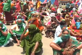 kankanawadi villagers protest against state governament