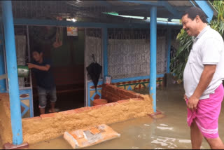 Artificial flood in Kokrajhar