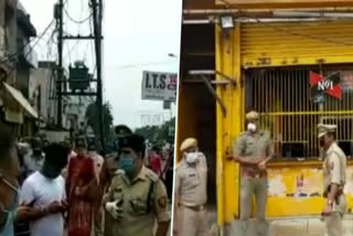 ghaziabad police take action against liquor shop and drinker