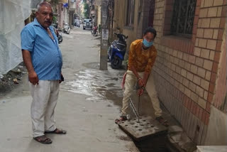 Preparations completed for monsoon in Dabri Ward 30 S of Dwarka in Delhi