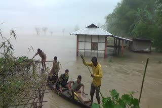 Danger Flood At Dhemaji