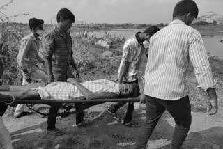 one person fell into pond and dies in yadadri bhuvangiri district
