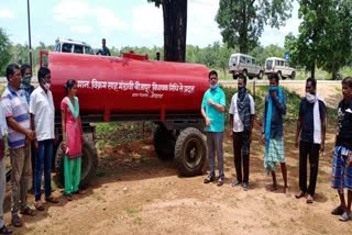 MLA donated water tanker on the demand of villagers