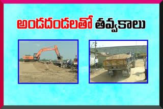 illegal sand mafia at yadadri district