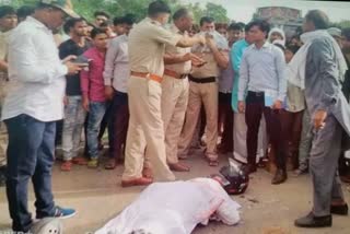 Clash of bike and dumper in Nuh