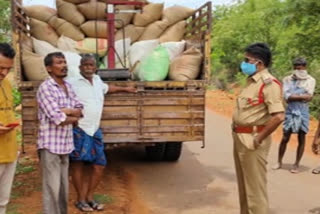 police seized ration rice in shukanalapalli