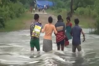 Flood At Hojai