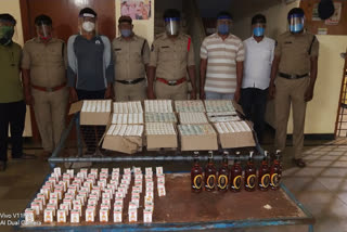 karnataka liquor seized  in anantapur dst
