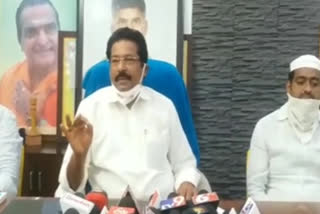 gv anjaneyulu press meet in guntur and talks about government