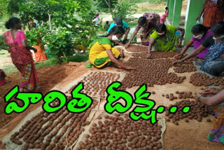 One Crore Seed Balls made in Mahabubnagar district for monsoon season