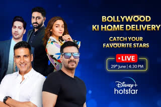 bollywoo celebs, disney+hotstar live, ETVbharat