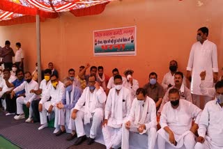 भरतपुर न्यूज, bharatpur news, डीजल और पेट्रोल के दाम पर विरोध, protest against rising oil prices