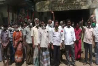 handloom workers protest in nellore dst gudur