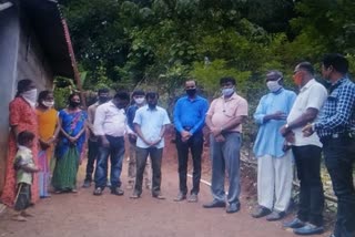 Puttur Tahsildar Ramesh Babu helps to two poor familys