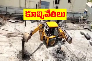 Removal of ongoing illegal structures in ghmc area