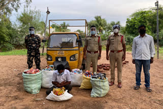 gutka seized in anantapur dst transport form Karnataka