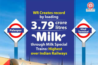Western Railway records 3.79 crore liters milk Loading in lockdown