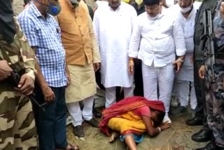 MP Arjun Singh visits to sandeshkhali