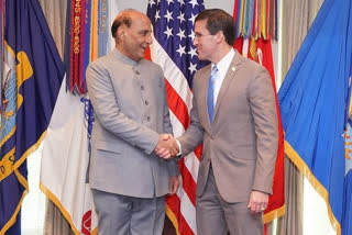 Rajnath Singh Mark Esper