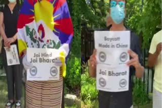 Regional Tibetan Youth Congress protest against China outside the Chinese Consulate-General in Toronto