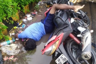 road accident one person dead at gannavaram krishna district