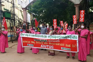 Asha Workers Protest