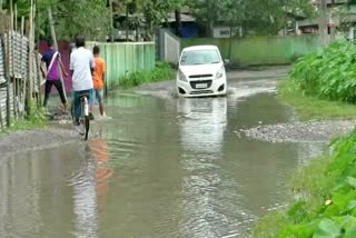 Poor Condition of a PWD Road at kamalpur kamrup assam etv bharat news