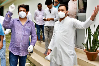 shekhar suman met tejashwi yadav in his residence in patna