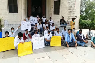 छात्रों का भूख हड़ताल, student promote, Student hunger strike, jaipur news