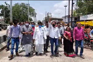 black day celebrated by protesting bjp