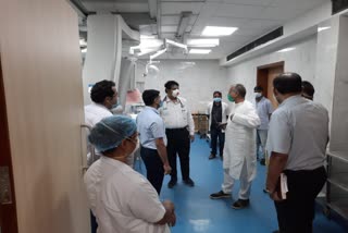 Tamradhwaj Sahu inspected Mekahara Hospital