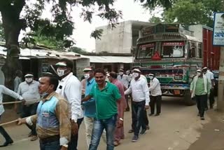 protest against rising prices of petrol