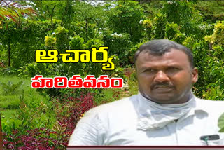 a lecturer made botanical garden in 10 months in mahabubnagar district