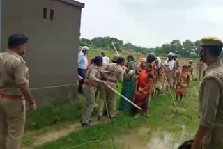 Police lathi charged