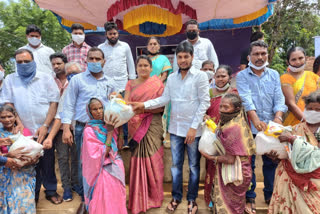 daily needs distributed in rampachodavaram east godavari district