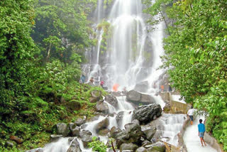 amboli tourist place  corona effect on tourism  riot control squad amboli  corona effect on amboli waterfall tourism  आंबोली पर्यटन स्थळ न्यूज  कोरोनाचा आंबोली पर्यटनावर परिणाम