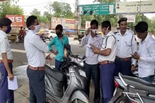 Violation of Traffic Rules, Dholpur Traffic Police News