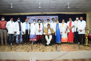 collector abdhul ajeem participated in national doctors day celebrations in jayashankar bhupalapally