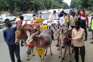 Strange protest by well-known social activist Vatal Nagraj