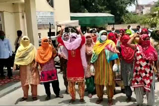 cleaning worker protest kurukshetra