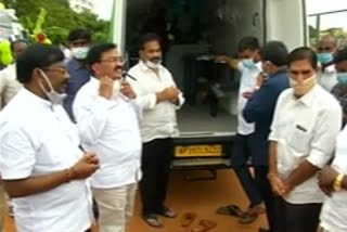 The 108 and 104 vehicles were launched by Minister Anil Kumar  in  nellore